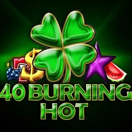 40 Burning Hot online game logo by Amusnet Interactive on bonusskong.com