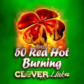 Slots logo of 50 Red Hot Burning Clover Links from Novomatic at Bonuskong Casino