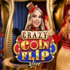 Crazy Coin Flip logo by Evolution at Bonuskong Casino