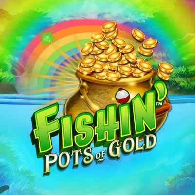 Fishin Pots Of Gold online game logo by Gameburger Studios on bonusskong.com
