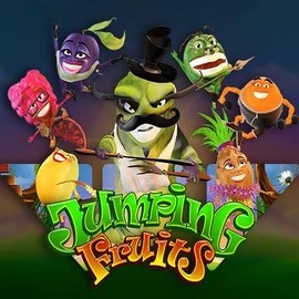 Jumping Fruits online game logo by Wazdan on bonusskong.com