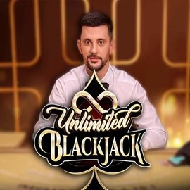 Unlimited Blackjack slot visual from Ezugi available on bonusskong.com