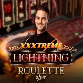 Live Casino logo of XXXtreme Lightning Roulette from Evolution at Bonuskong Casino